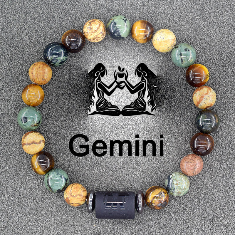 Stretch Stone Beaded -Bohemian Zodiac Bracelet