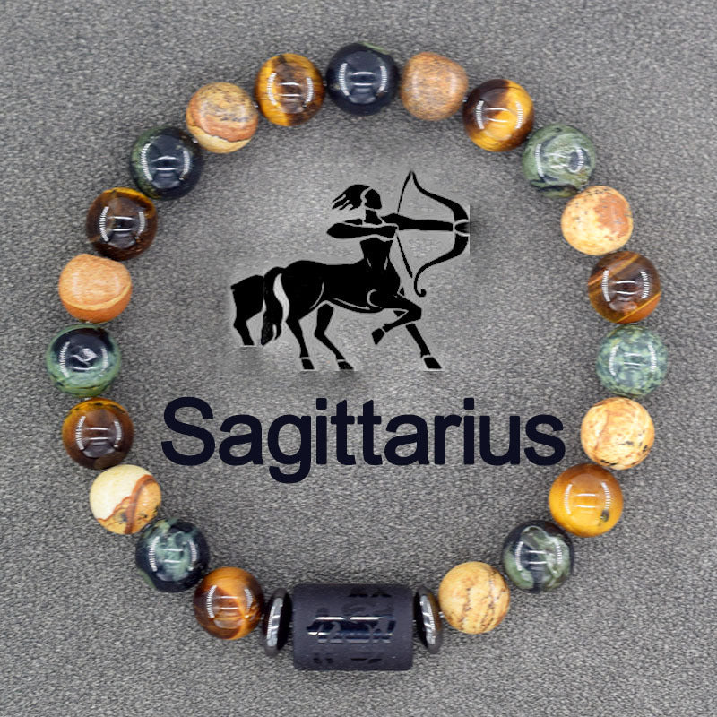 Stretch Stone Beaded -Bohemian Zodiac Bracelet