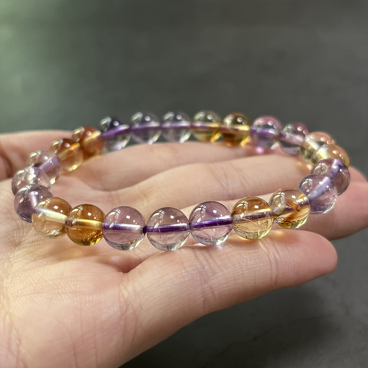 Powerful Protection -Handmade Grade Ametrine Crystal Bracelet