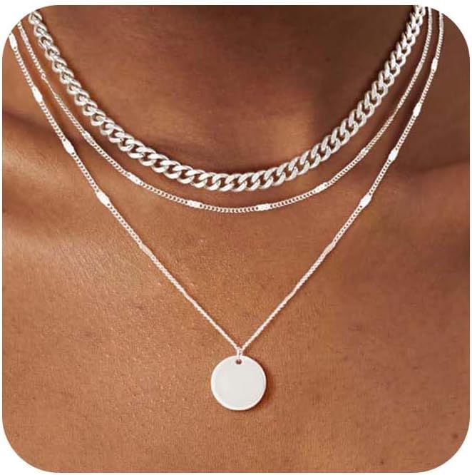 Inspired Action Layered Gold Silver Necklaces