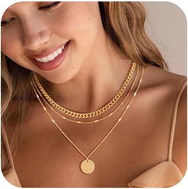 Inspired Action Layered Gold Silver Necklaces