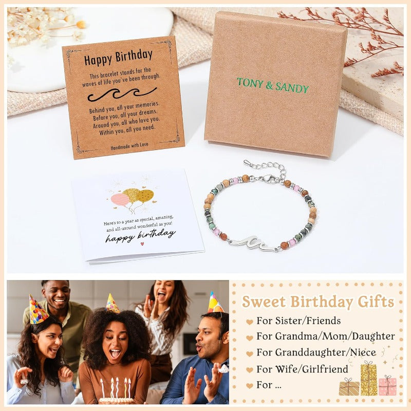 Cradled in Protection -Christmas Stocking Stuffers Wave Bracelet