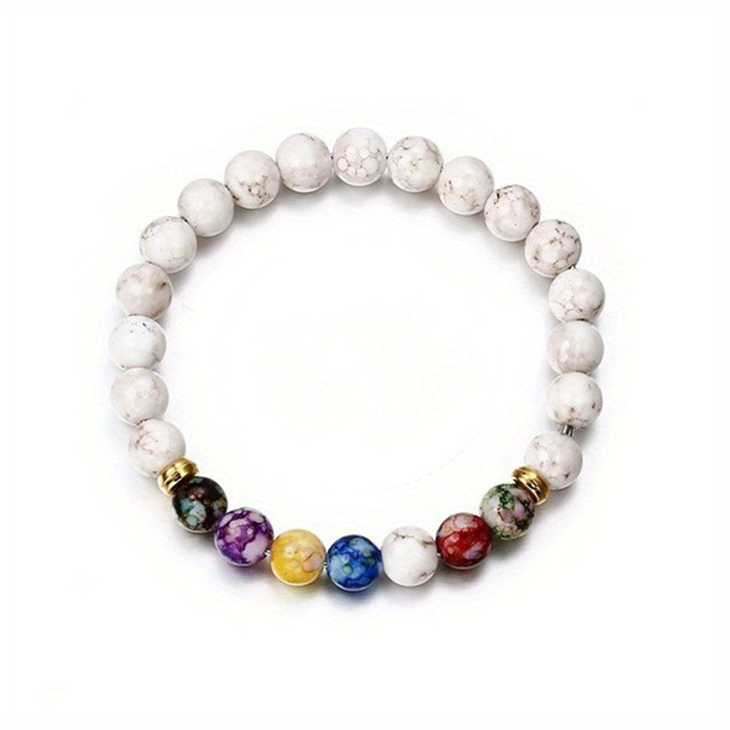 Energy Crystals Healing Stones Colorful Lava Stone Bracelet