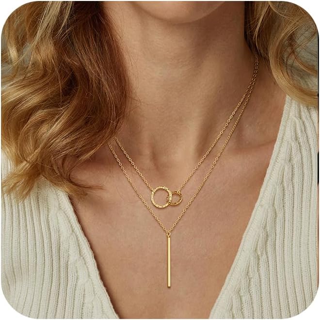 Inspired Action Layered Gold Silver Necklaces