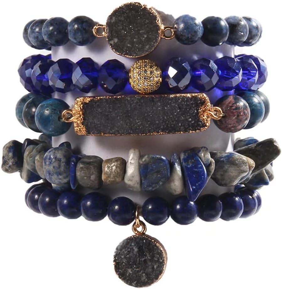 Healing Turquoise Jasper Agate Crystal Gemstone Handmade Bracelet