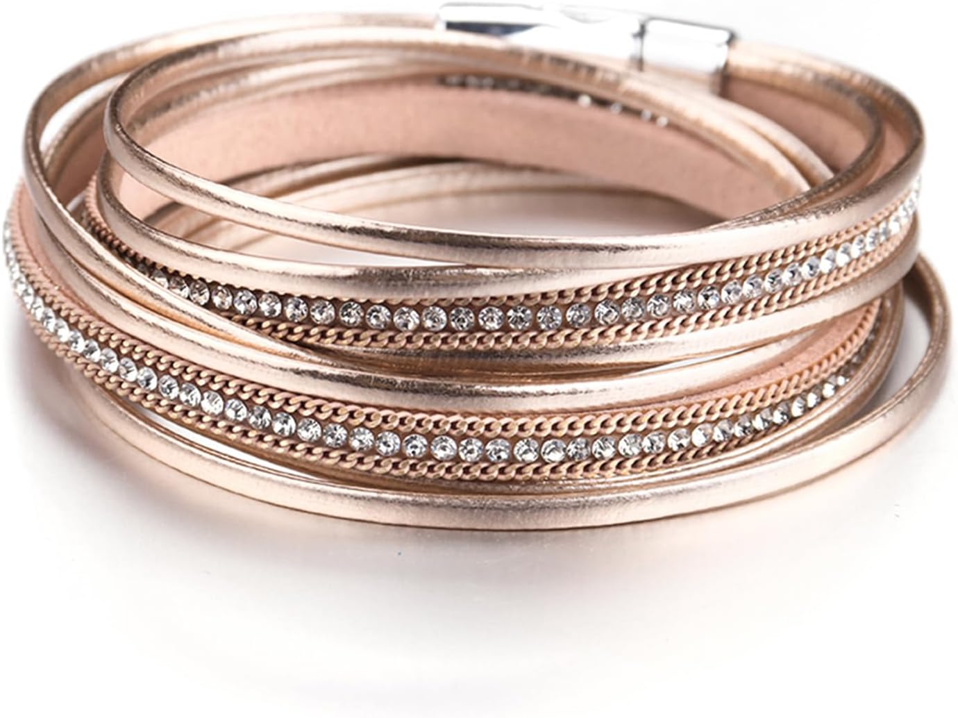 Women Handmade Multi-Layer Leather Wrap Bracelet