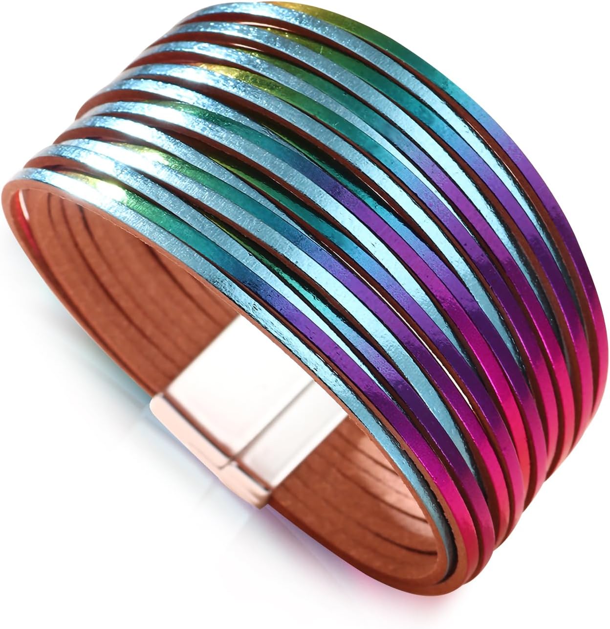 Women Handmade Multi-Layer Leather Wrap Bracelet