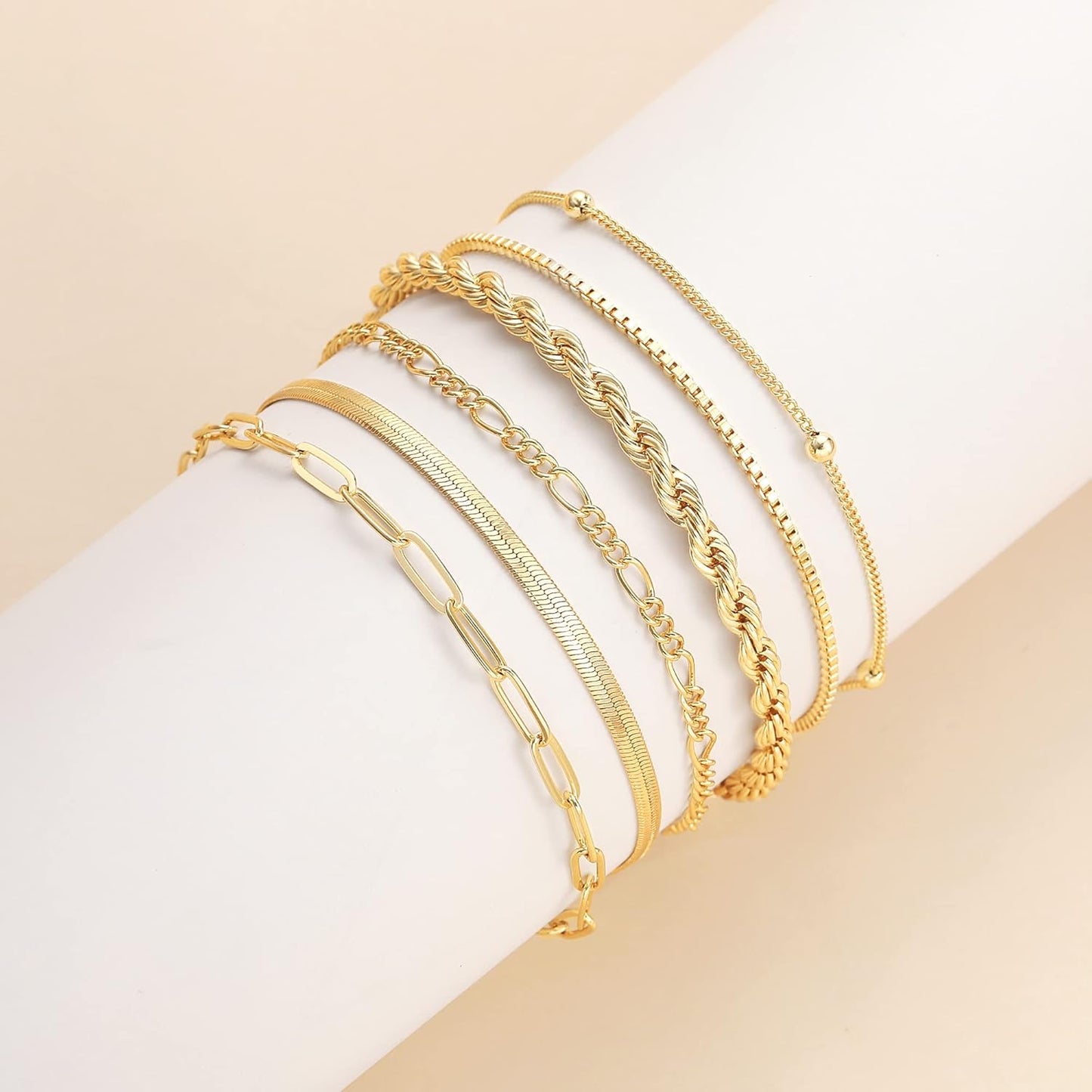 Real Gold Jewelry Sets Waterproof Bracelets