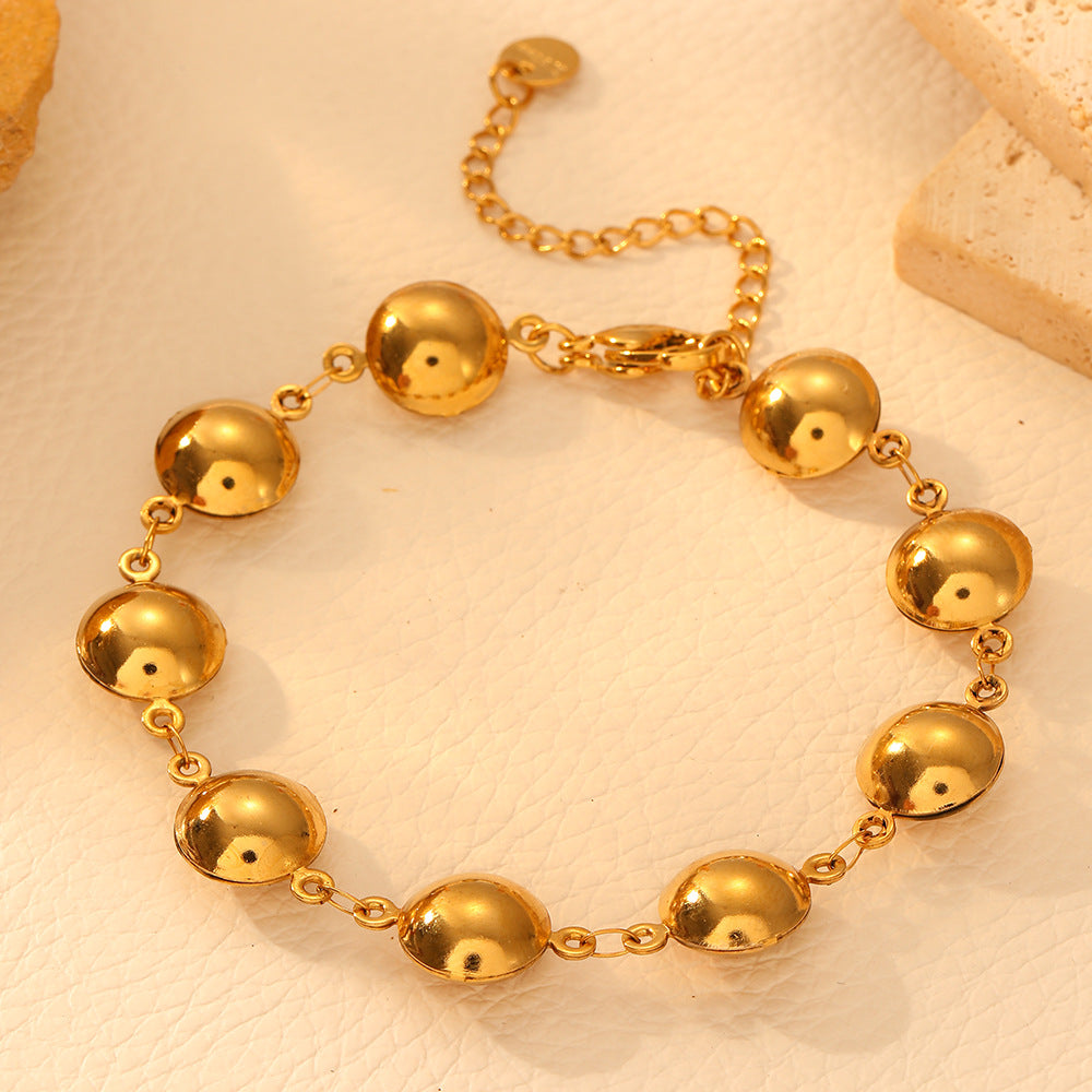 Elegant Stainless Steel Multi-design Charm Bracelet