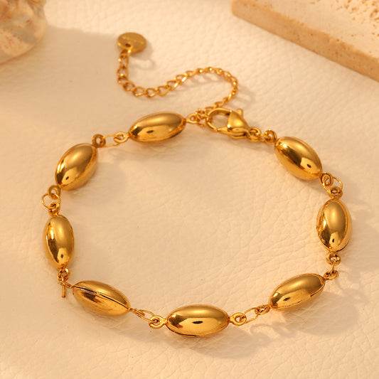 Elegant Stainless Steel Multi-design Charm Bracelet