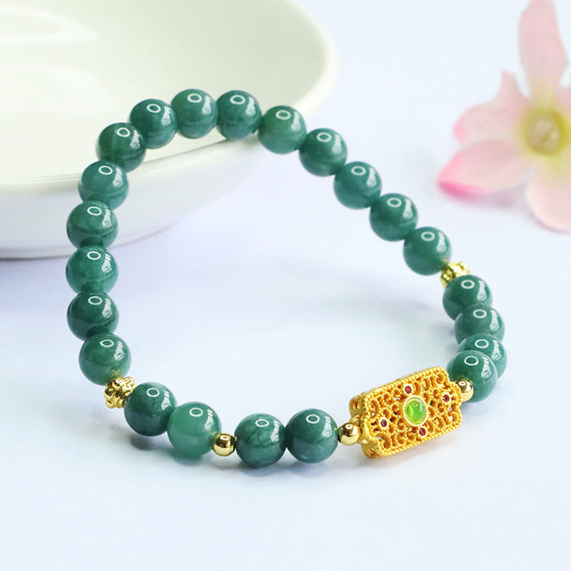Untamed Spirit - Jadeite Blue Sailor Jade Bracelet
