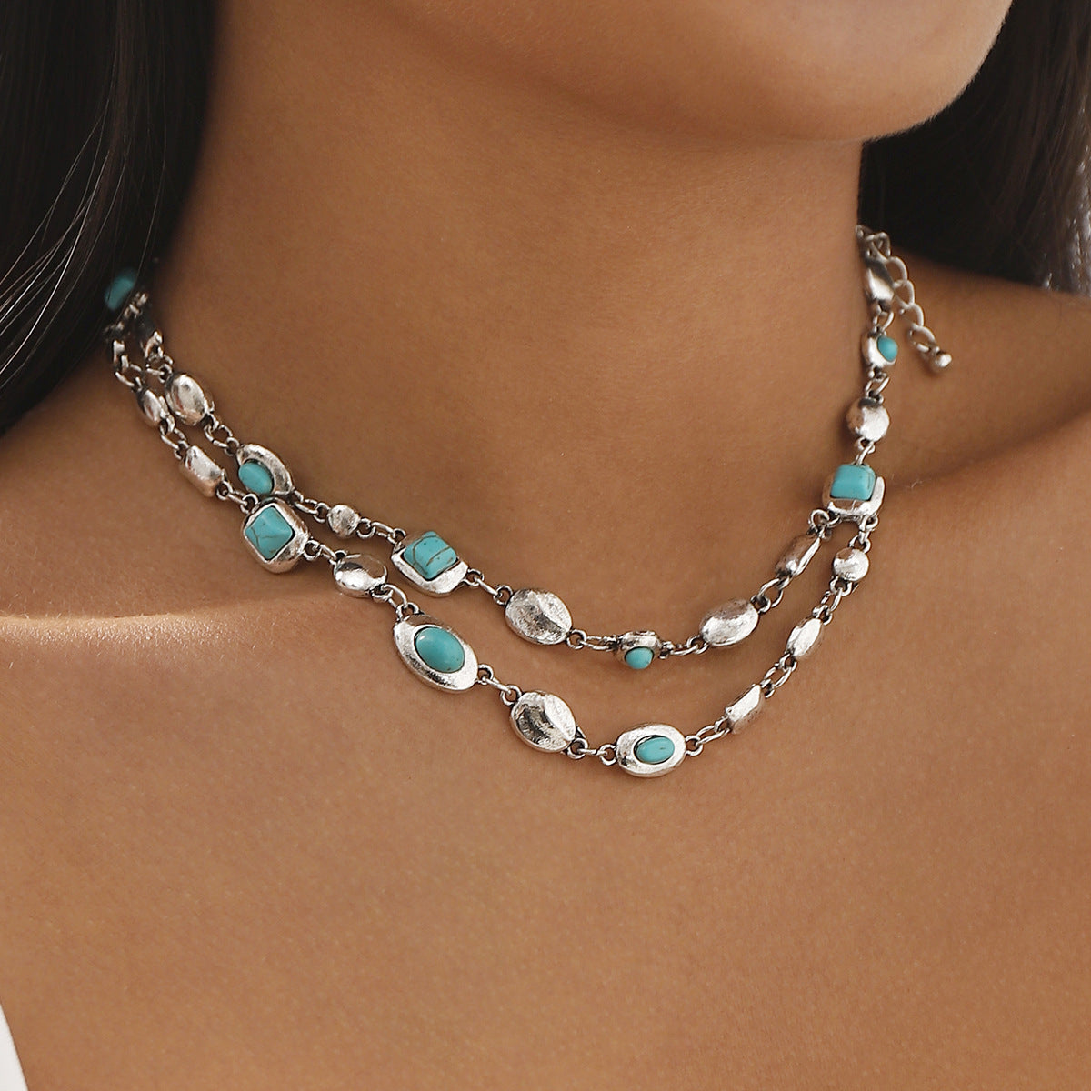 Blessed Soul-The Truest Gem Double Layer Colorful Beaded Necklace
