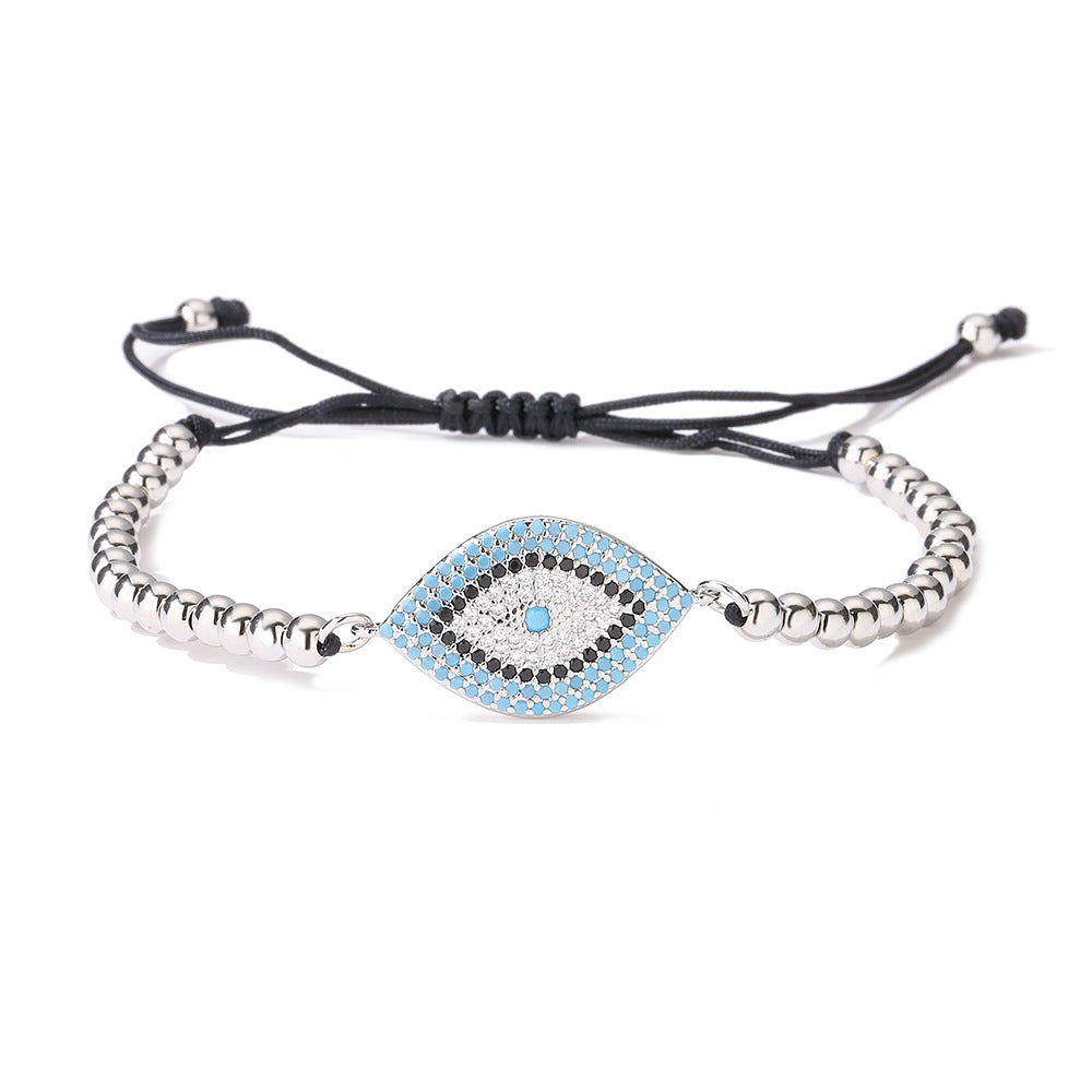 Spirit Warden -Hematite Evil Eye Charm Bracelet
