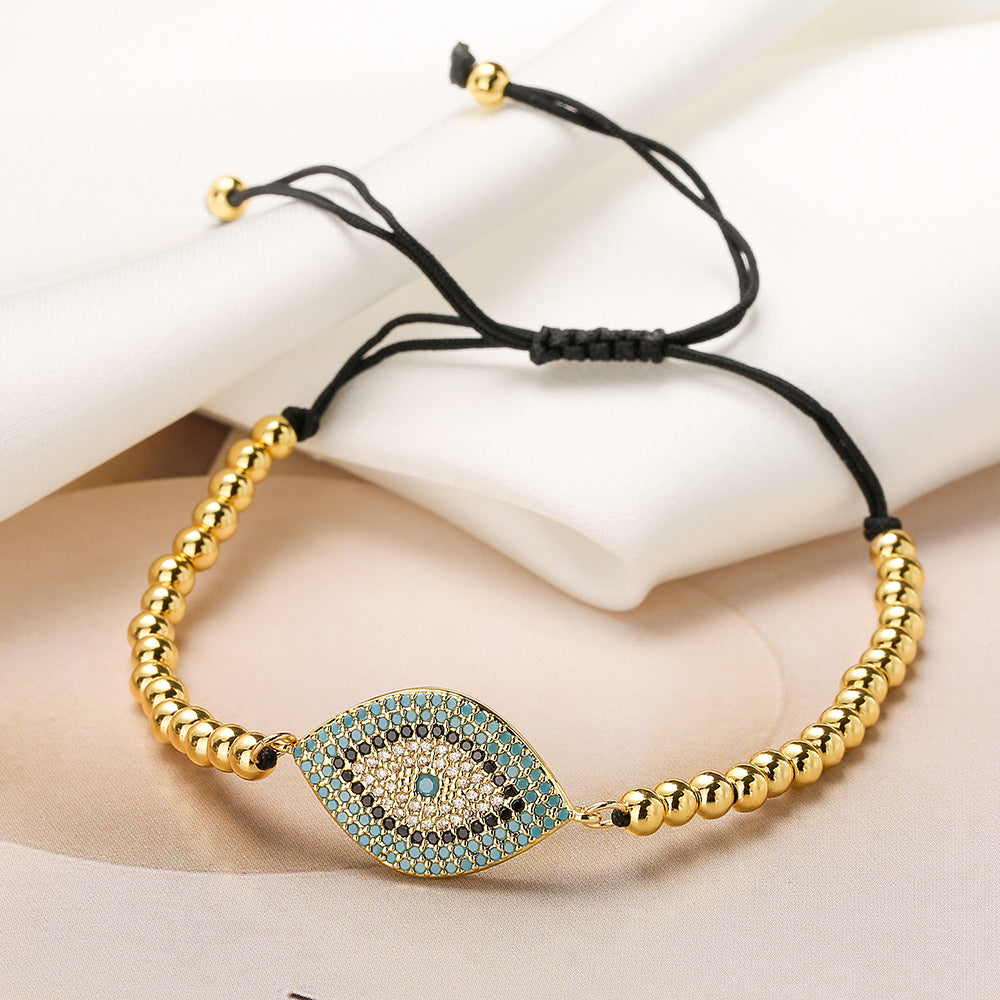 Spirit Warden -Hematite Evil Eye Charm Bracelet