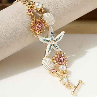 Bohemian Ocean Shell Pendant Pearl Necklace