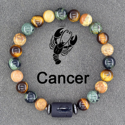 Stretch Stone Beaded -Bohemian Zodiac Bracelet
