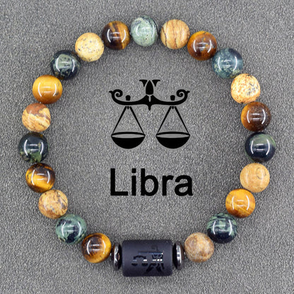 Stretch Stone Beaded -Bohemian Zodiac Bracelet