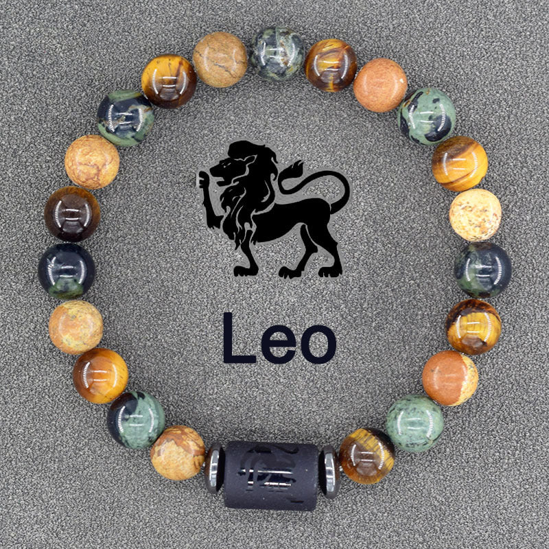 Stretch Stone Beaded -Bohemian Zodiac Bracelet