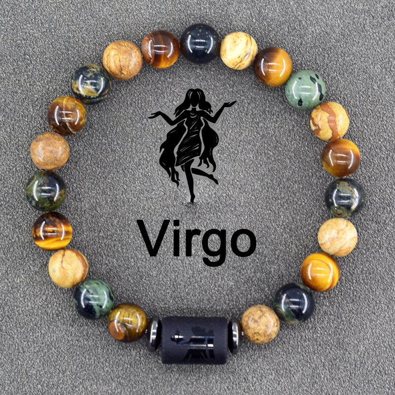 Stretch Stone Beaded -Bohemian Zodiac Bracelet