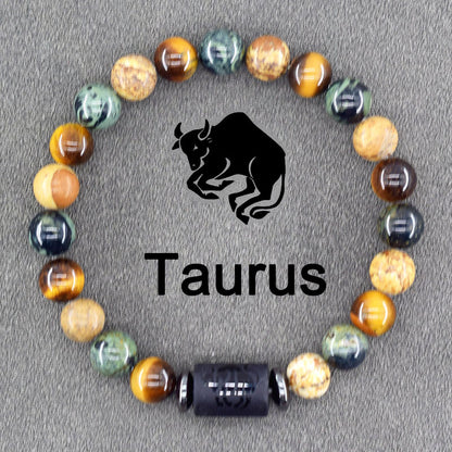 Stretch Stone Beaded -Bohemian Zodiac Bracelet