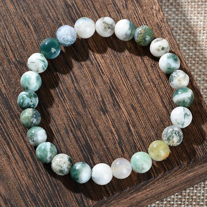 Agate Natural Stone Bracelet Stretch Handmade Bracelet
