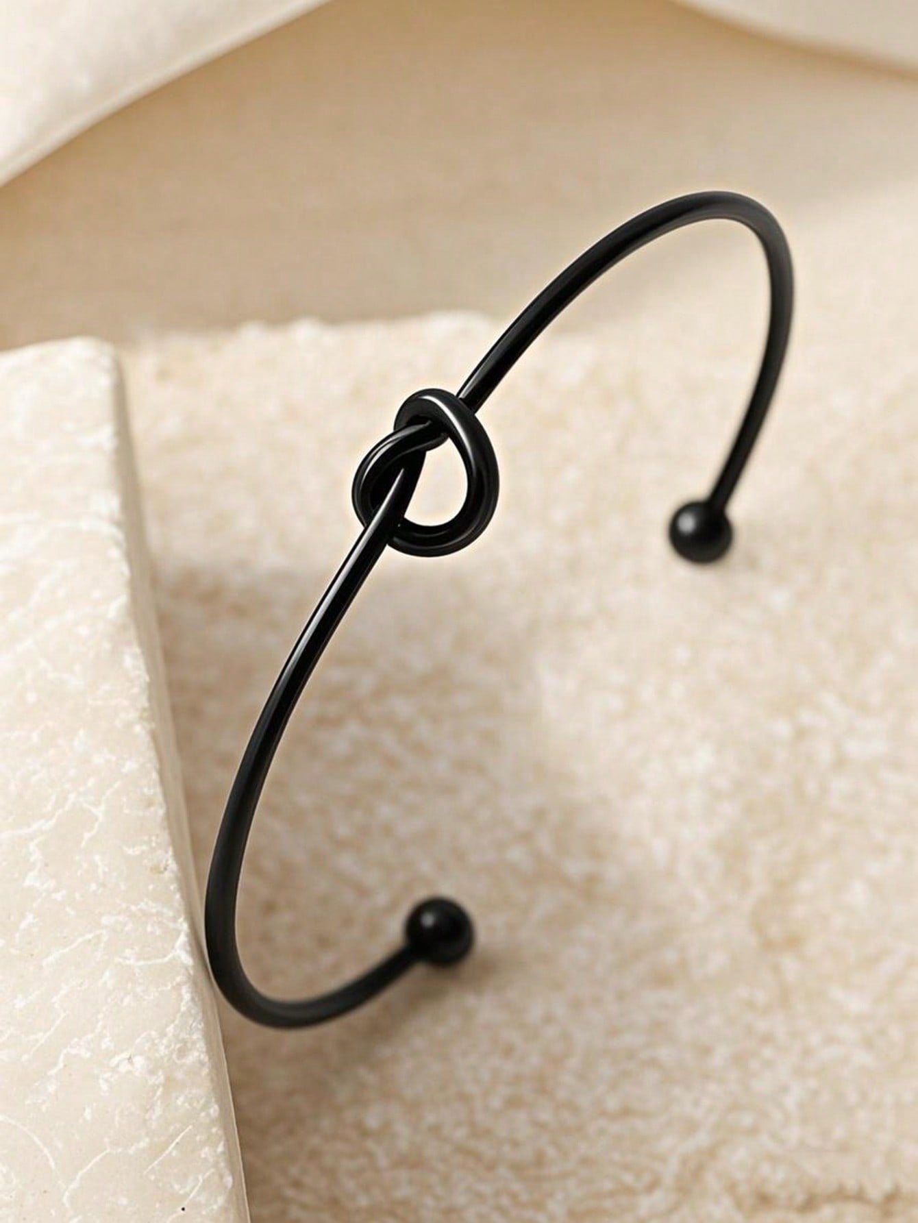 1pc Minimalist Chic Textured Gold Color Bracelet