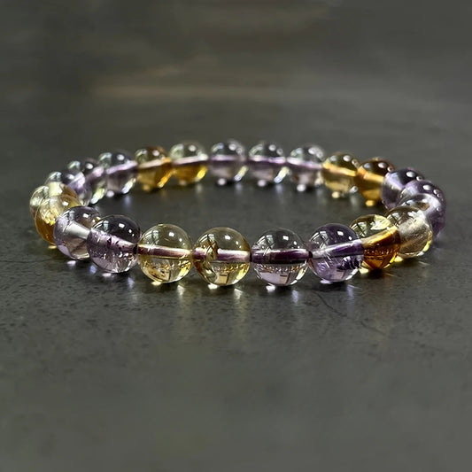 Powerful Protection -Handmade Grade Ametrine Crystal Bracelet