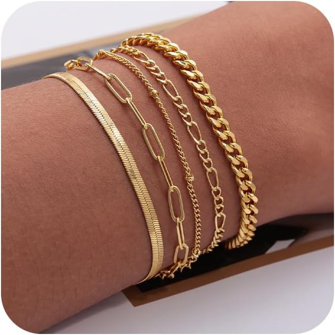 Real Gold Jewelry Sets Waterproof Bracelets