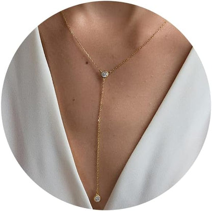 Tewiky Diamond Necklaces Sterling Silver Choker Women Necklace