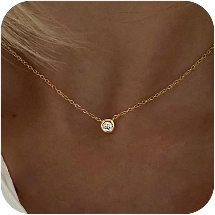 Tewiky Diamond Necklaces Sterling Silver Choker Women Necklace