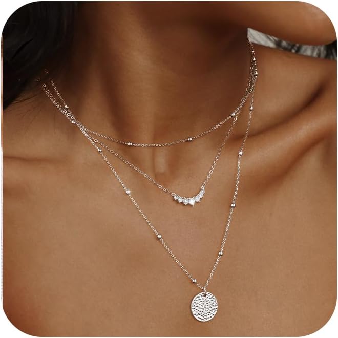 Inspired Action Layered Gold Silver Necklaces