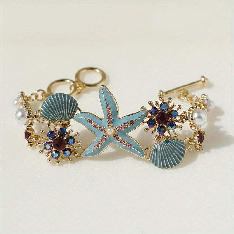 Bohemian Ocean Shell Pendant Pearl Necklace