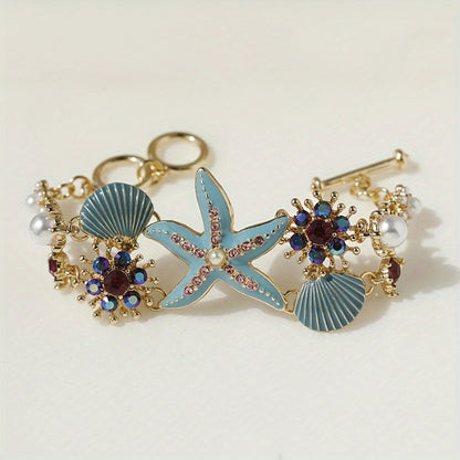 Bohemian Ocean Shell Pendant Pearl Necklace