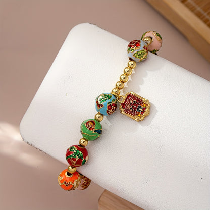 Inspired Zodiac Flower Charm Bracelet