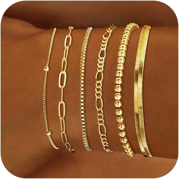 Real Gold Jewelry Sets Waterproof Bracelets