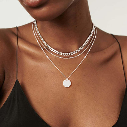 Inspired Action Layered Gold Silver Necklaces