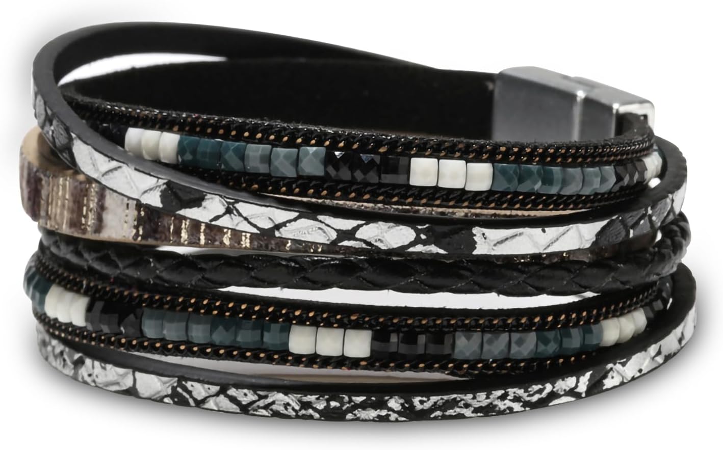 Women Handmade Multi-Layer Leather Wrap Bracelet
