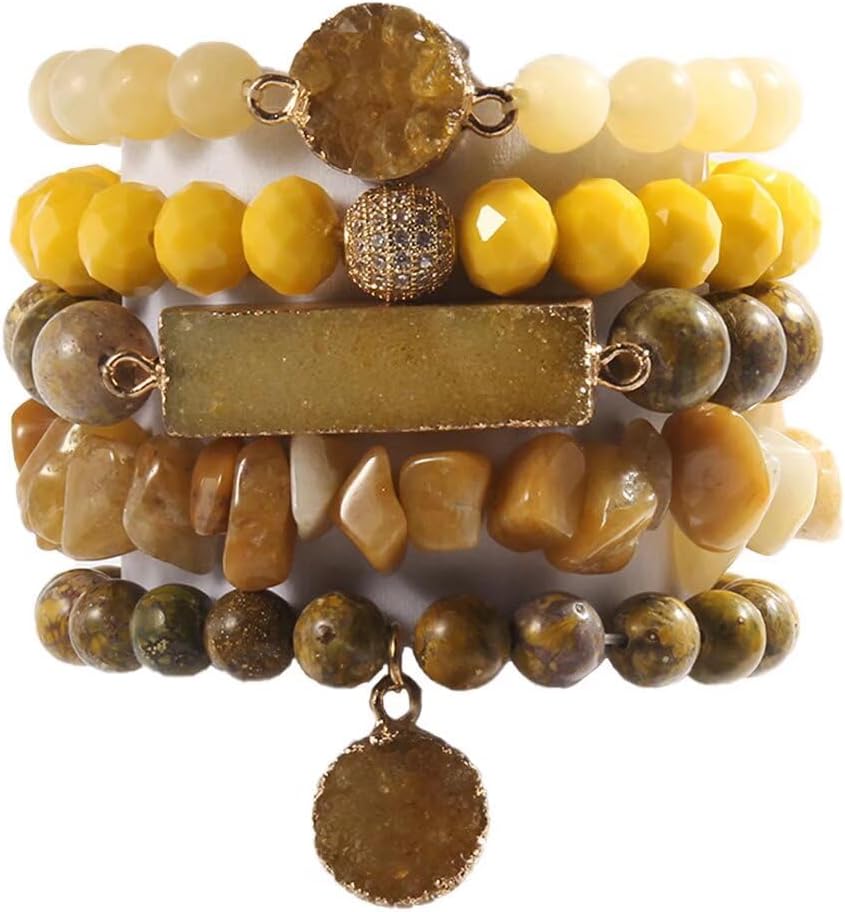 Healing Turquoise Jasper Agate Crystal Gemstone Handmade Bracelet