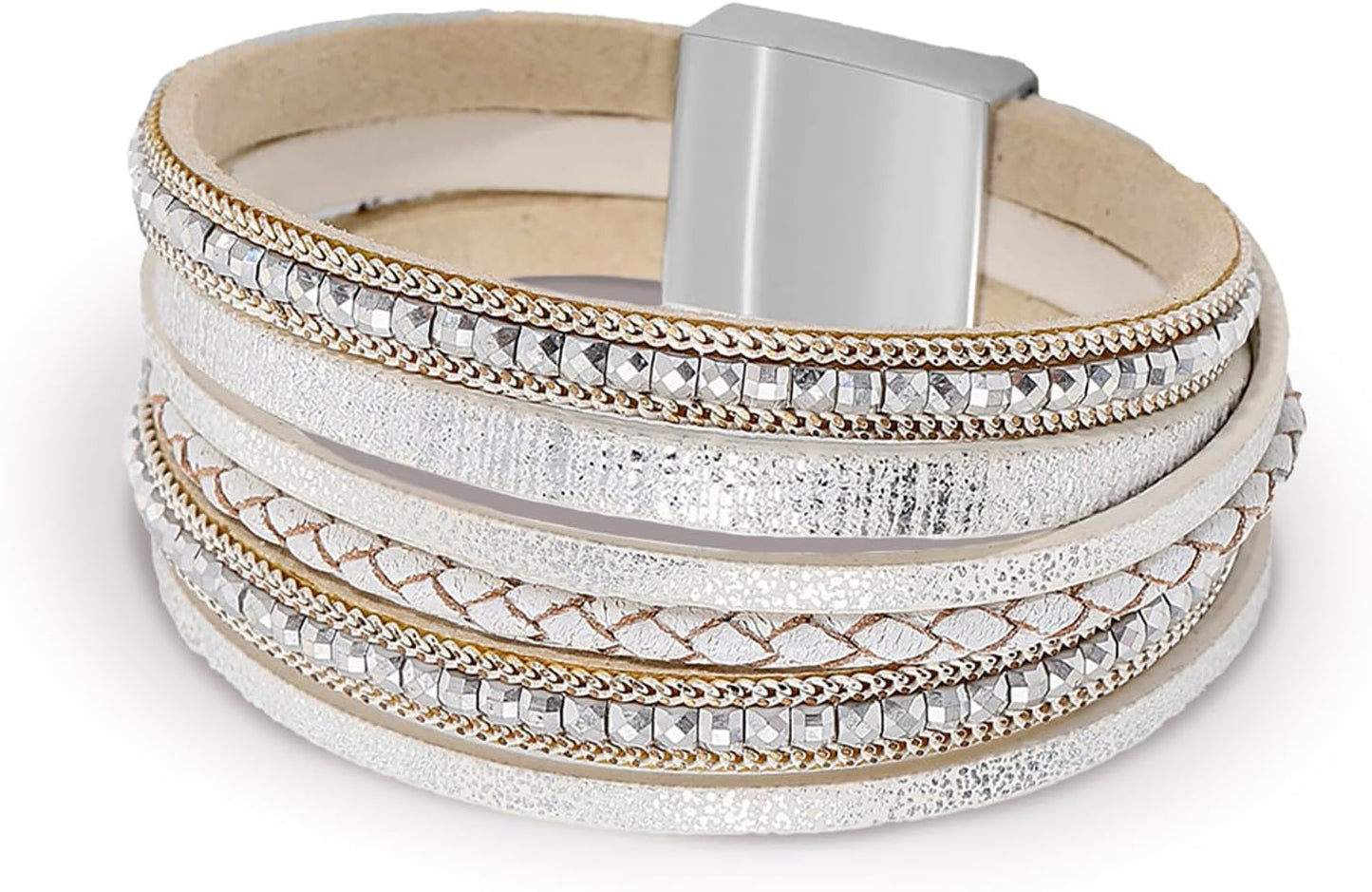 Women Handmade Multi-Layer Leather Wrap Bracelet