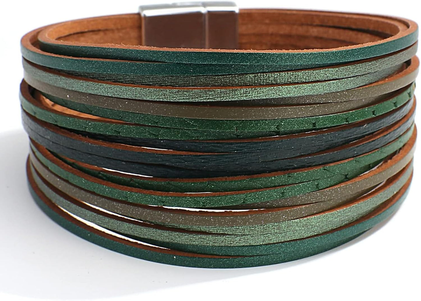 Women Handmade Multi-Layer Leather Wrap Bracelet