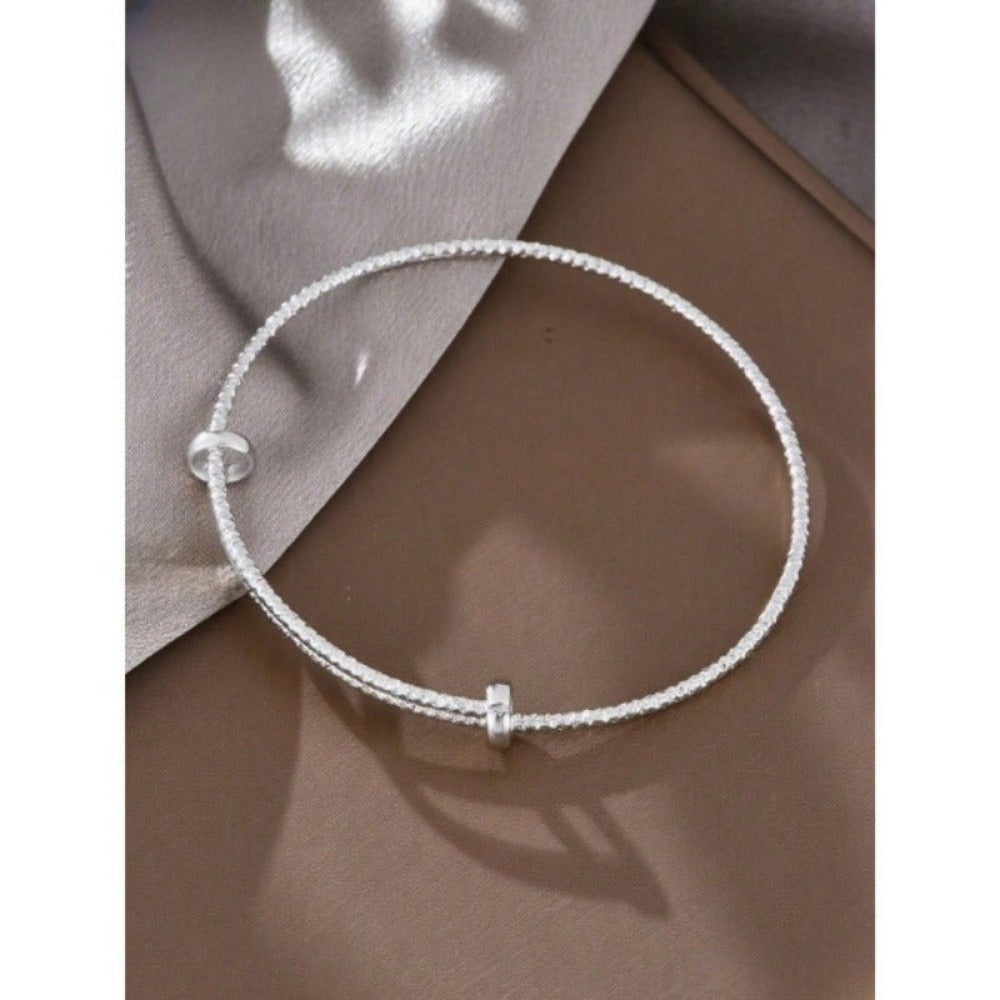 1pc Minimalist Chic Textured Gold Color Bracelet