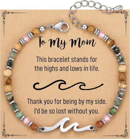 Cradled in Protection -Christmas Stocking Stuffers Wave Bracelet