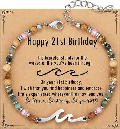 Cradled in Protection -Christmas Stocking Stuffers Wave Bracelet