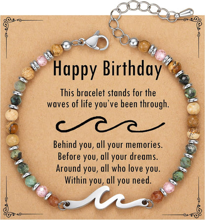 Cradled in Protection -Christmas Stocking Stuffers Wave Bracelet