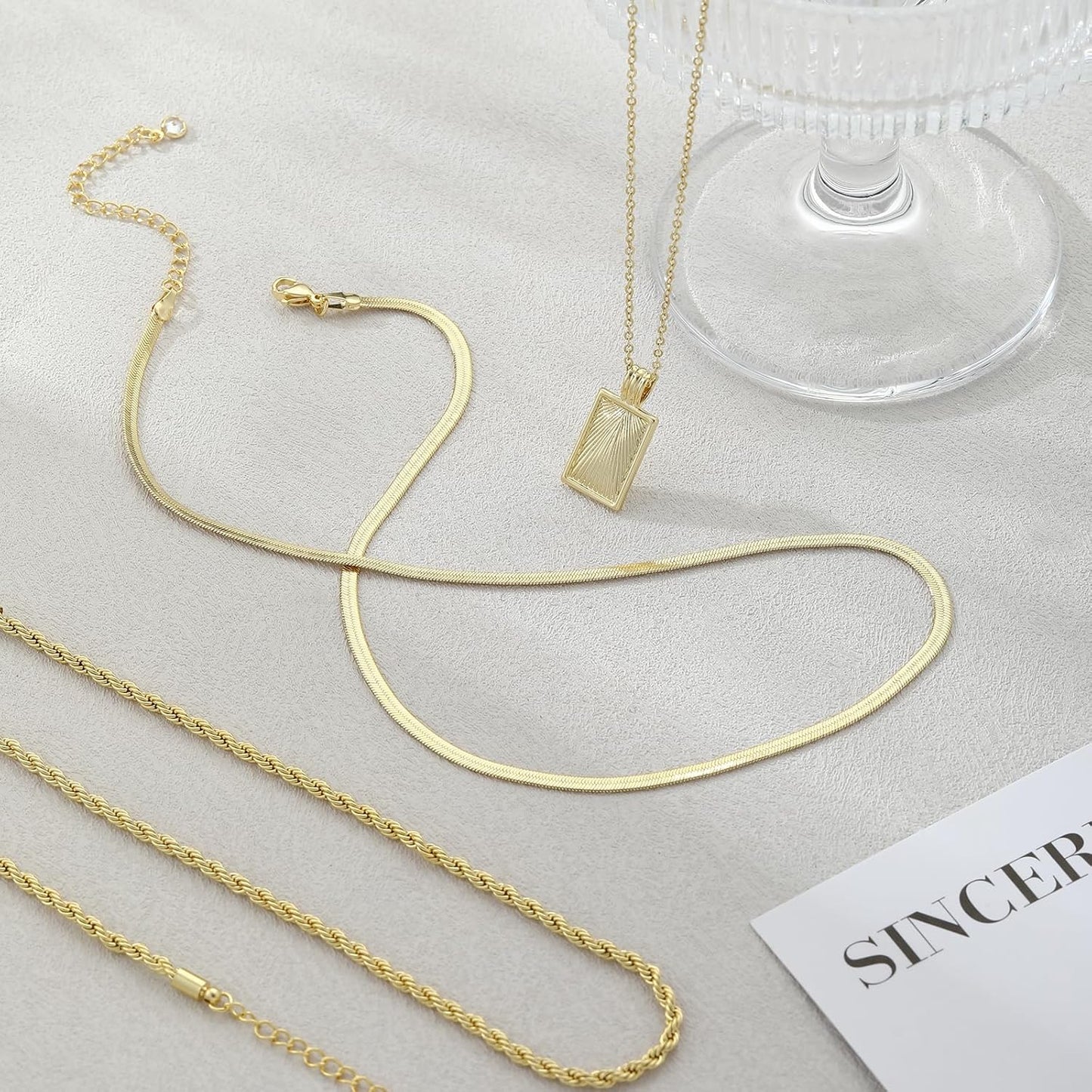 Inspired Action Layered Gold Silver Necklaces