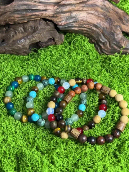 Anti-Anxiety Natural Stone Bead Jasper Crystal Relax Bracelet