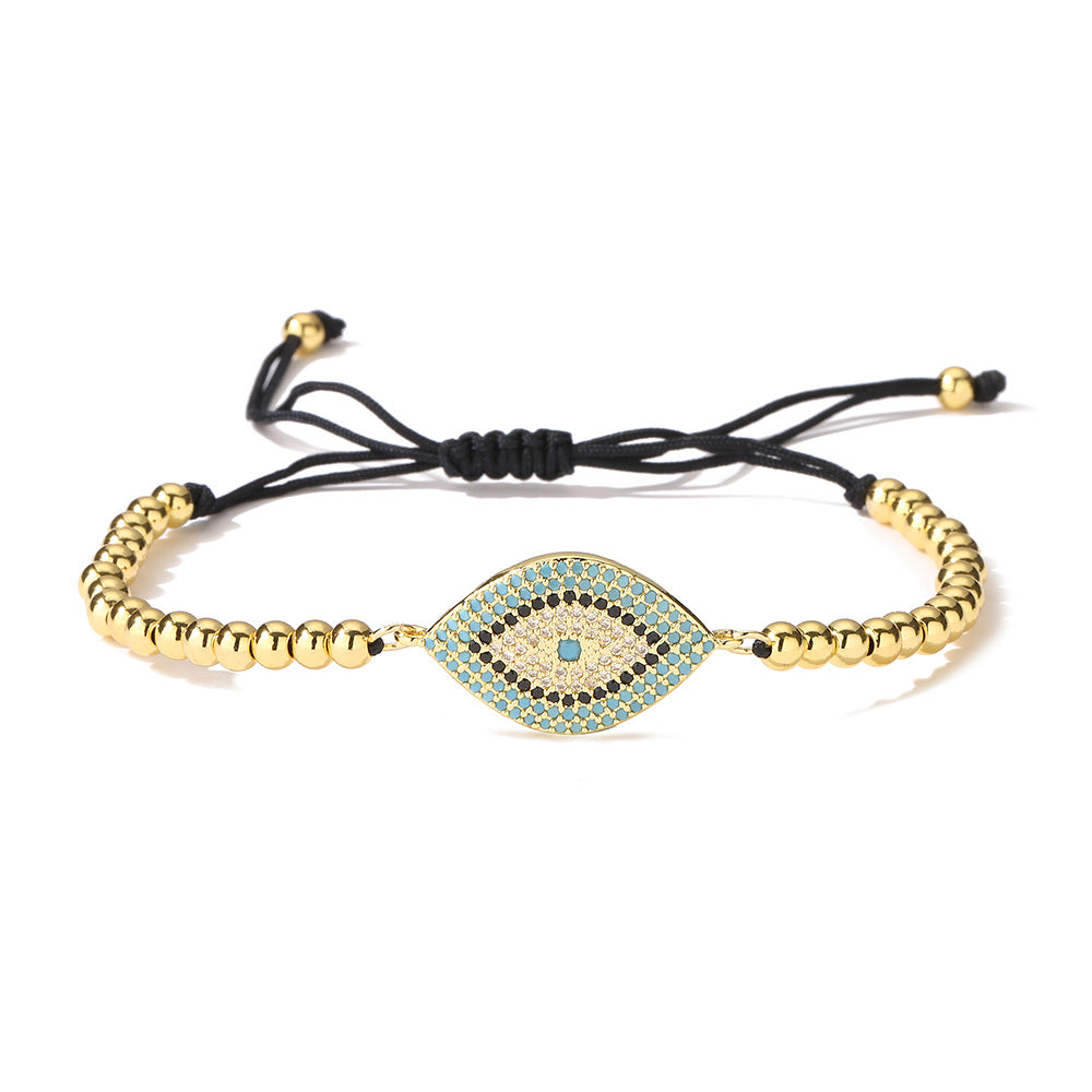 Spirit Warden -Hematite Evil Eye Charm Bracelet
