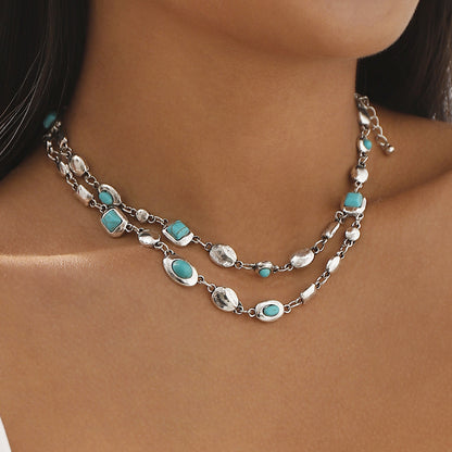 Blessed Soul-The Truest Gem Double Layer Colorful Beaded Necklace