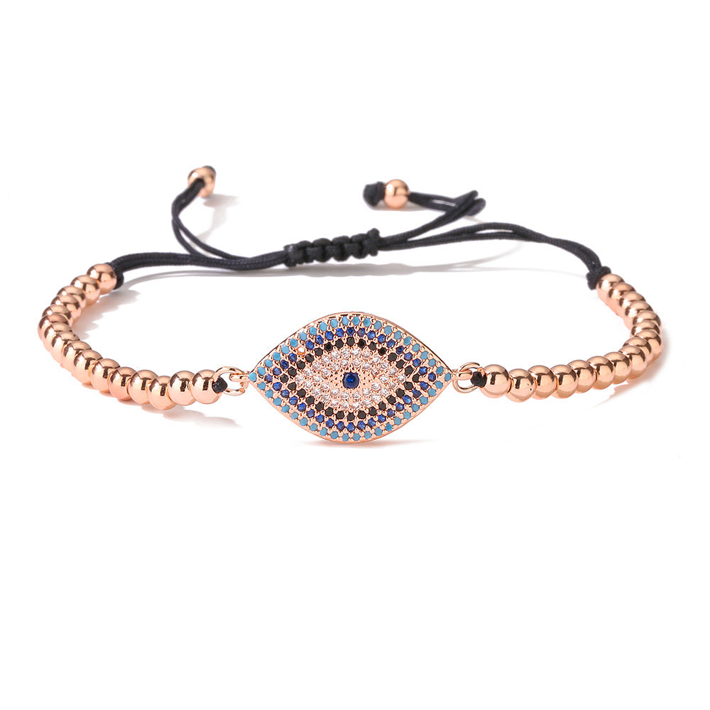 Spirit Warden -Hematite Evil Eye Charm Bracelet