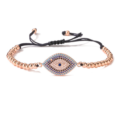 Spirit Warden -Hematite Evil Eye Charm Bracelet